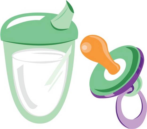Picture of Bottle & Pacifier SVG File