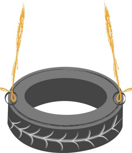 Picture of Tire Swing SVG File