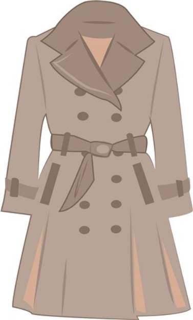Picture of Trench Coat SVG File
