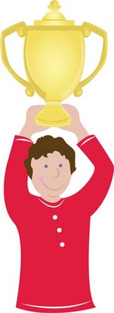 Picture of Trophy Kid SVG File