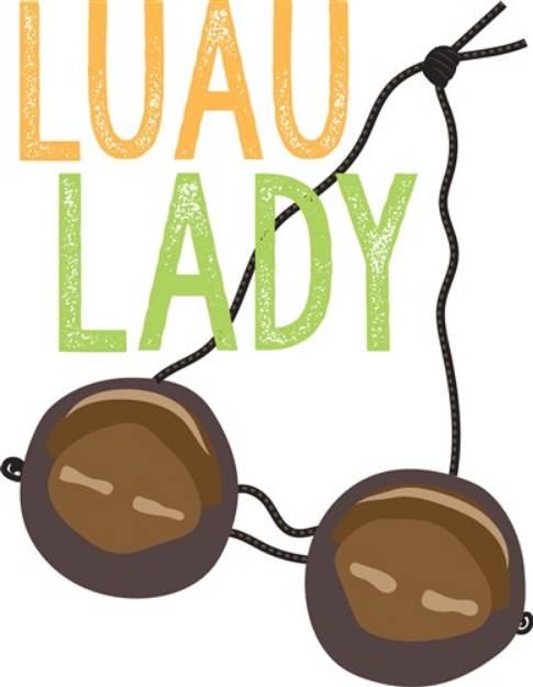 Picture of Luau Lady SVG File
