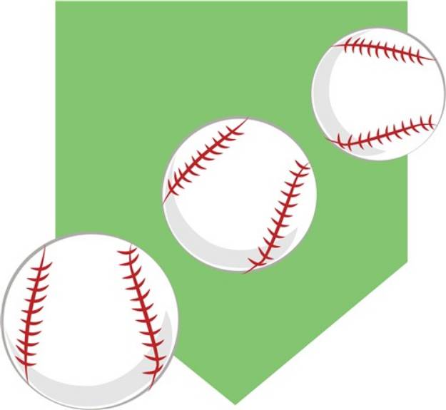 Picture of Baseballs SVG File