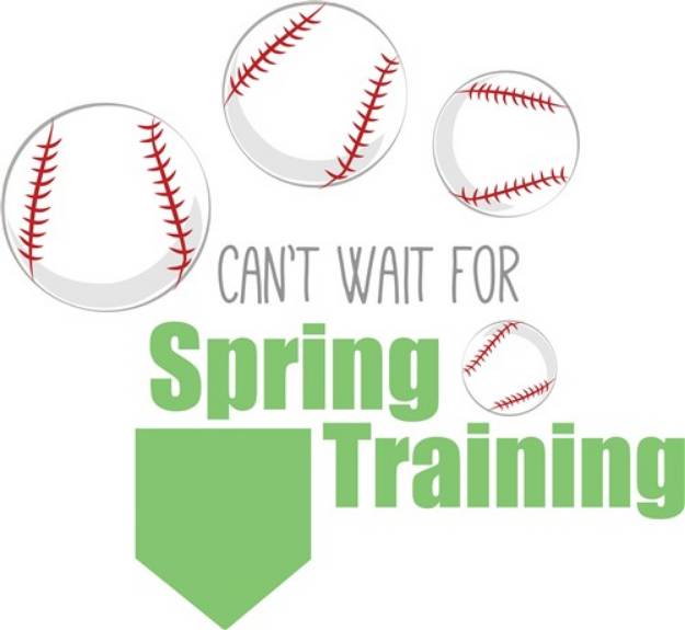 Picture of Spring Training SVG File