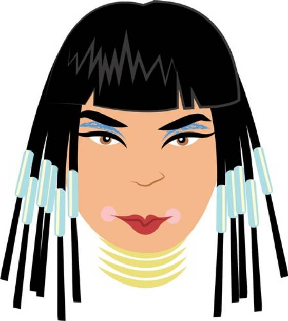 Picture of Egyptian Queen SVG File