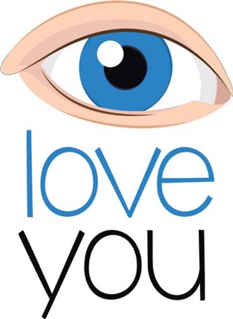 Picture of Eye Love You SVG File
