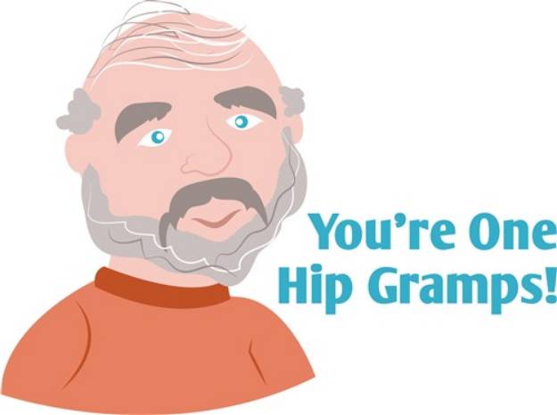 Picture of One Hip Gramps SVG File