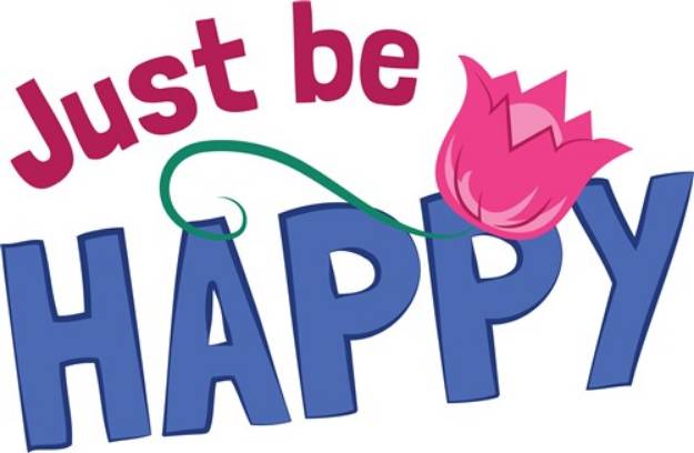 Picture of Be Happy SVG File