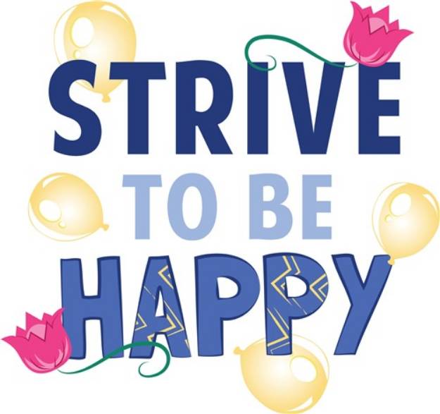 Picture of To Be Happy SVG File