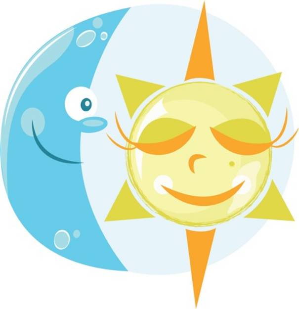 Picture of Moon And Sun SVG File