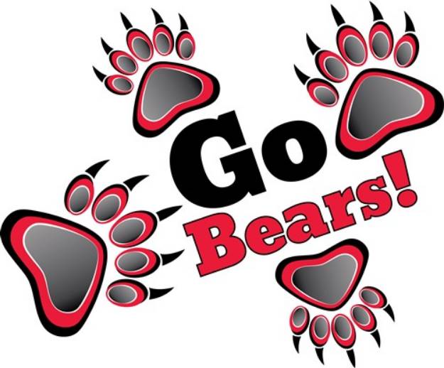 Picture of Go Bears SVG File