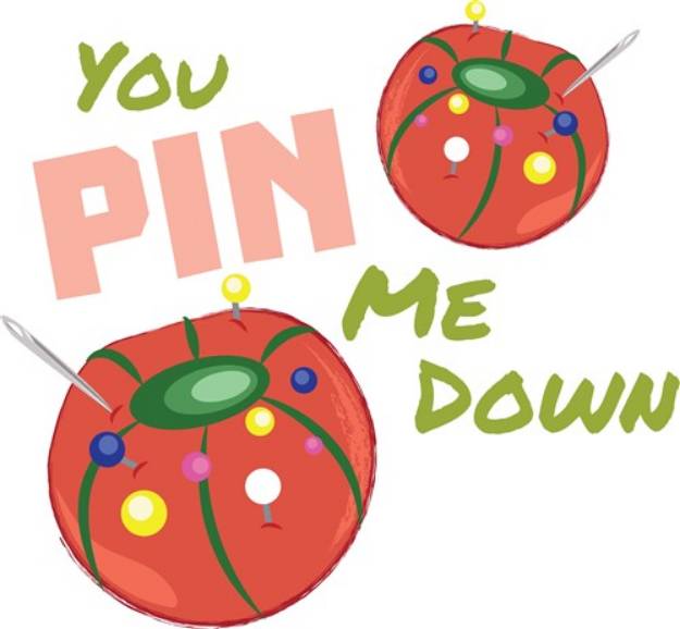Picture of Pin Me Down SVG File