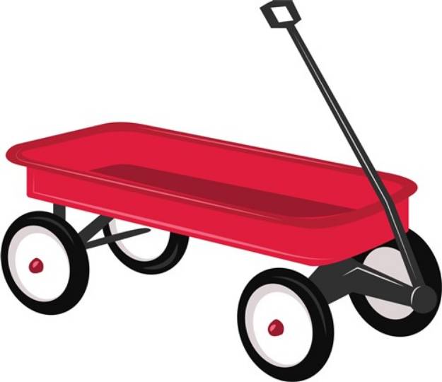 Picture of Red Wagon SVG File