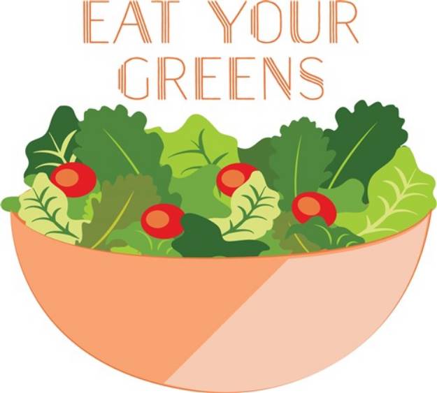 Picture of Eat Your Greens SVG File
