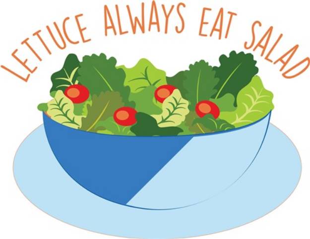 Picture of Eat Salad SVG File