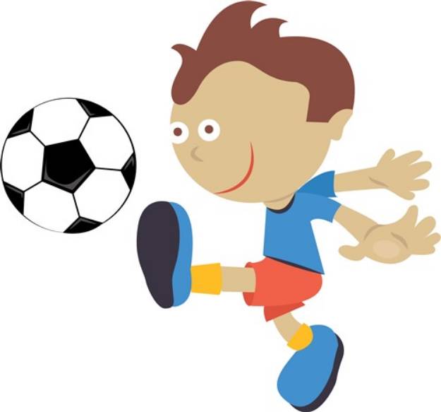 Picture of Soccer Player SVG File