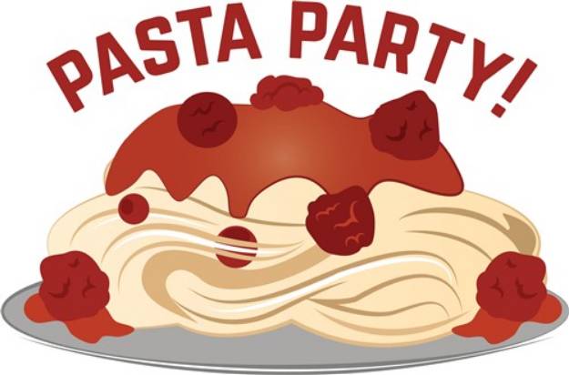 Picture of Pasta Party SVG File