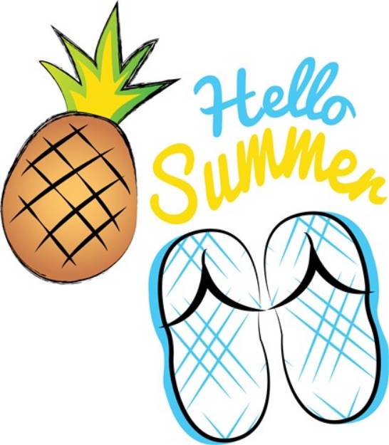 Picture of Hello Summer SVG File