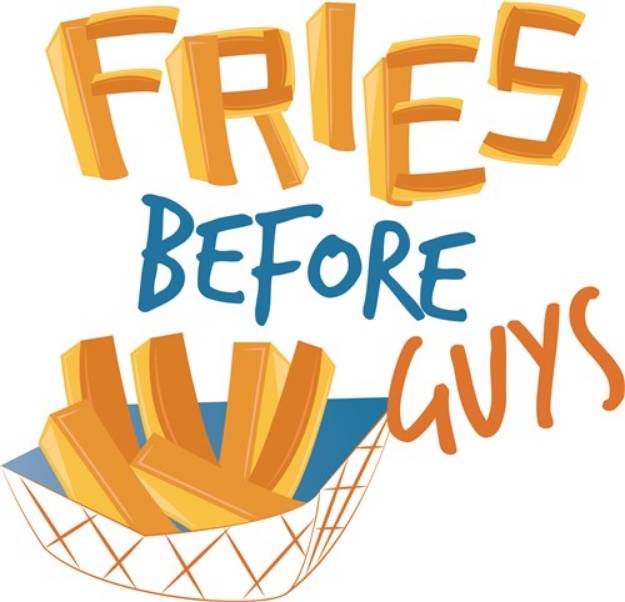 Picture of Fries Before Guys SVG File