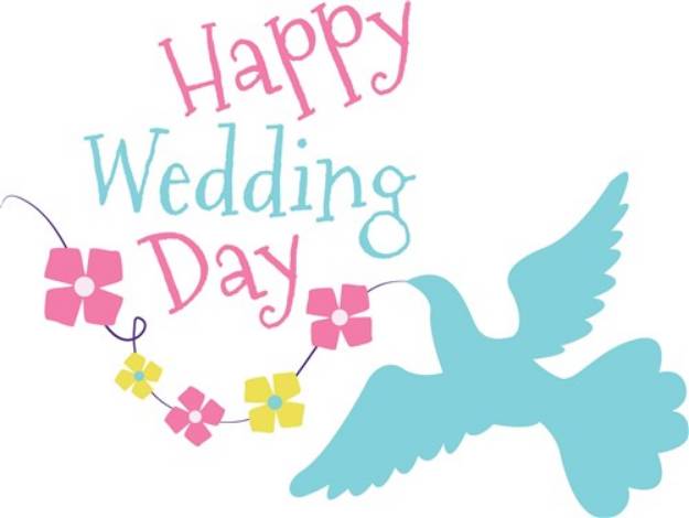 Picture of Happy Wedding SVG File