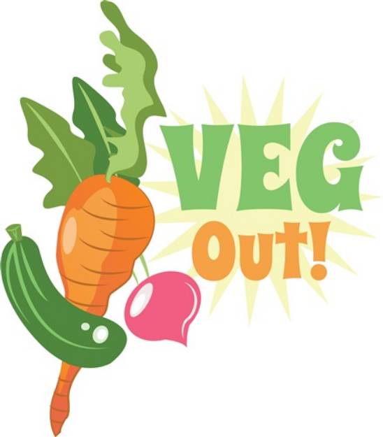 Picture of Veg Out SVG File