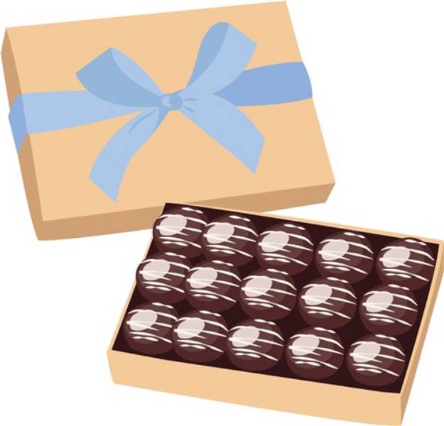 Picture of Box Of Chocolates SVG File