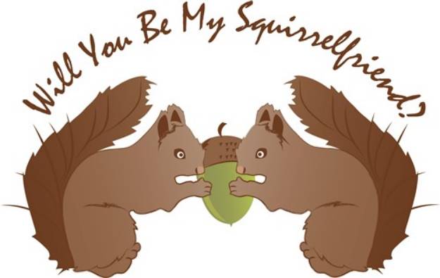Picture of Squirrel Friend SVG File