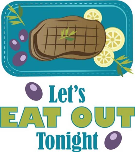 Picture of Eat Out SVG File