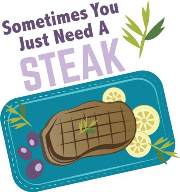 Picture of Need Steak SVG File
