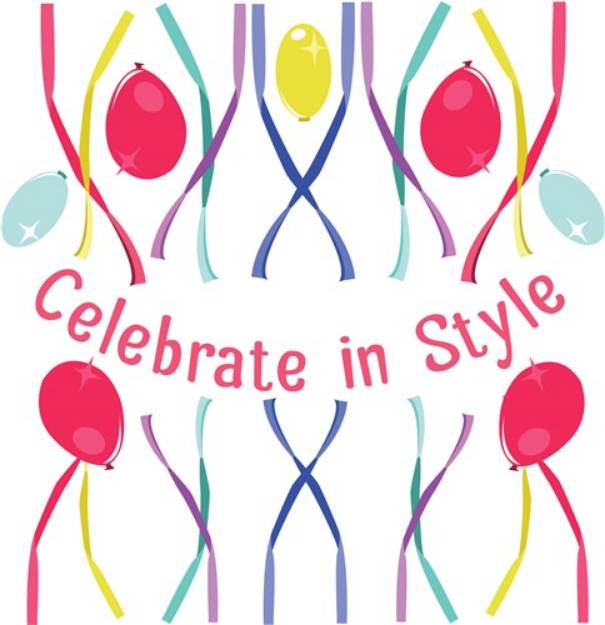 Picture of Celebrate In STyle SVG File