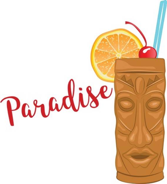 Picture of Paradise Drink SVG File