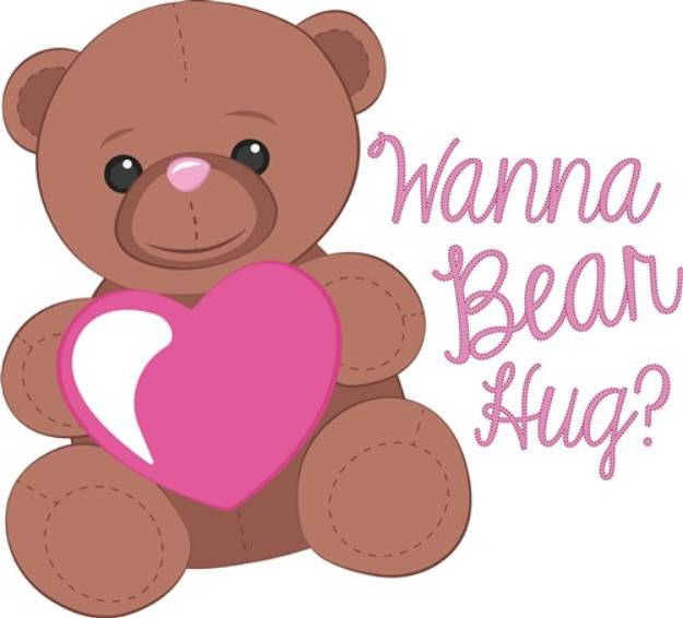 Picture of Bear Hug SVG File