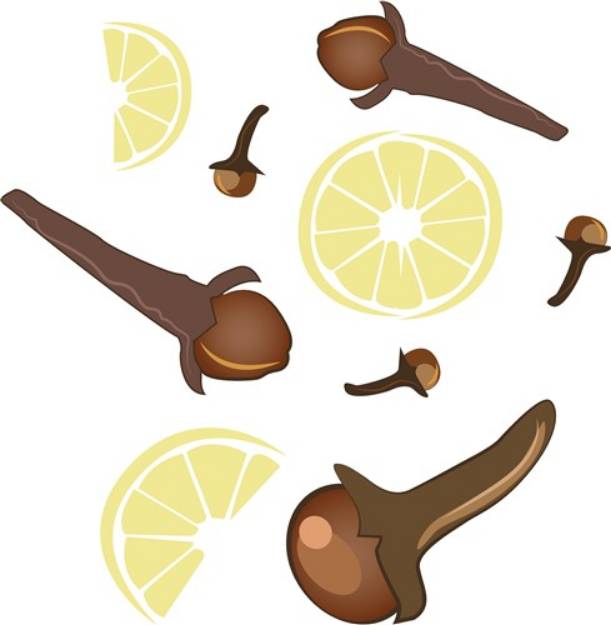 Picture of Cloves & Lemons SVG File