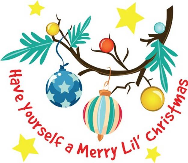 Picture of Merry Lil Christmas SVG File