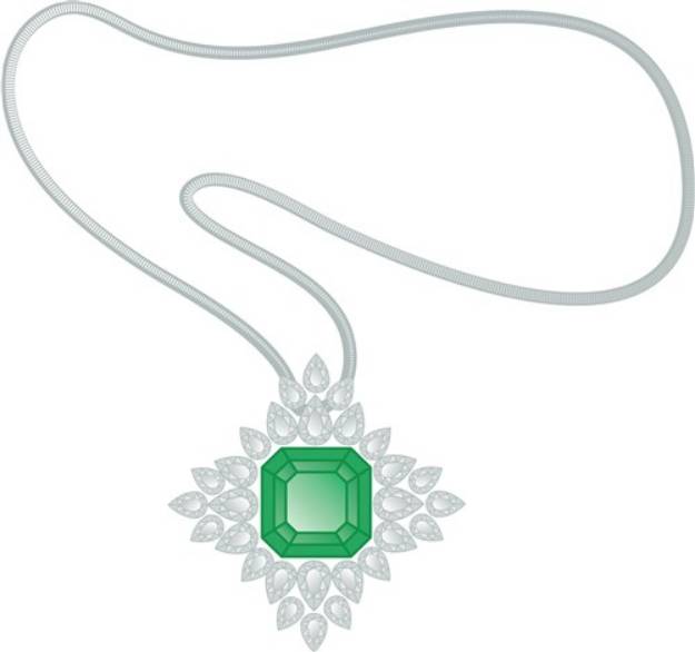 Picture of Diamond Necklace SVG File