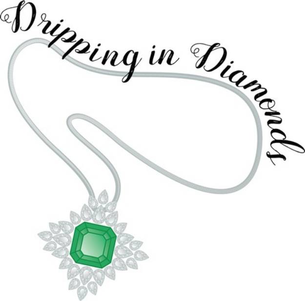 Picture of Dripping Diamonds SVG File