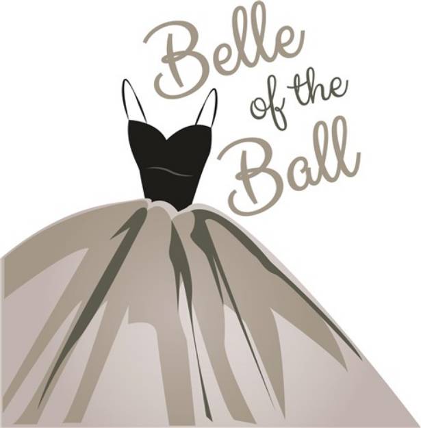 Picture of Belle Of Ball SVG File