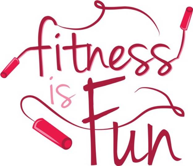 Picture of Fitness Is Fun SVG File