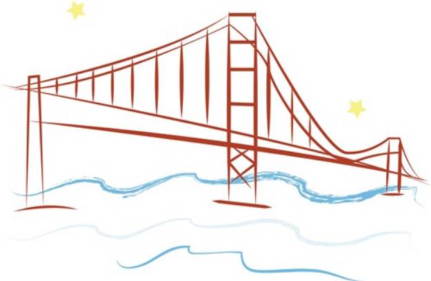 Picture of Golden Gate SVG File