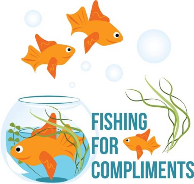 Picture of Fishing Compliments SVG File