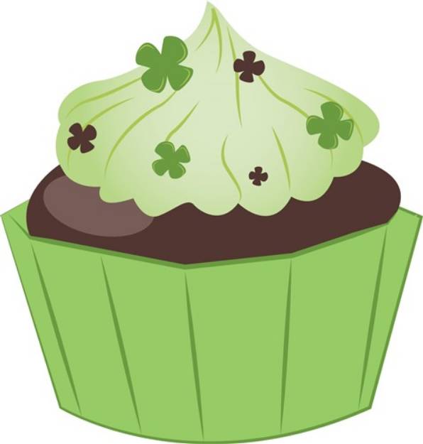 Picture of Green Cupcake SVG File