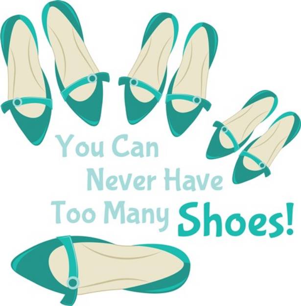 Picture of Too Many Shoes SVG File