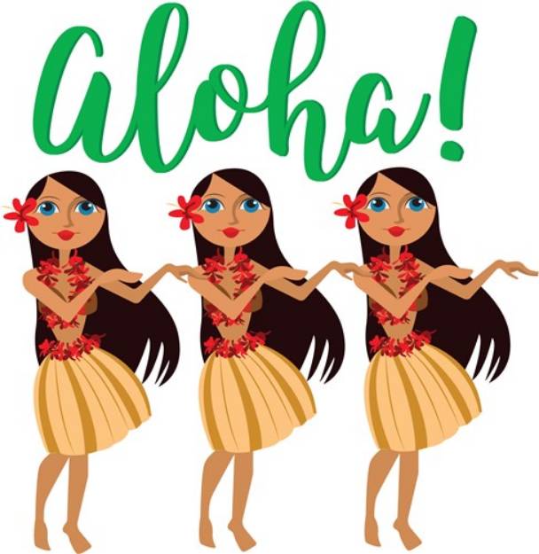 Picture of Aloha Girls SVG File