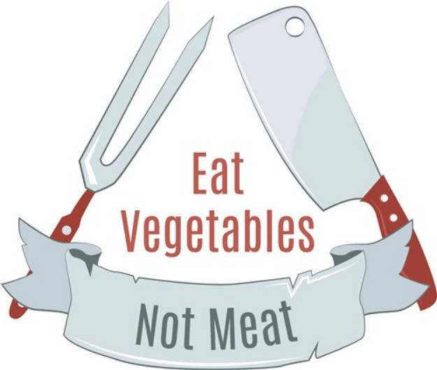 Picture of Eat Vegetables SVG File
