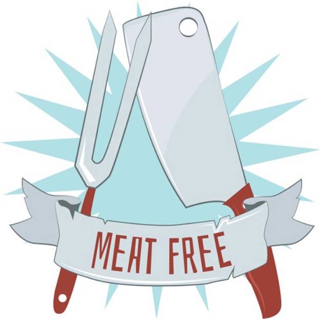 Picture of Meat Free SVG File