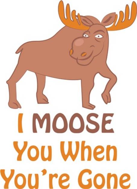 Picture of I Moose You SVG File
