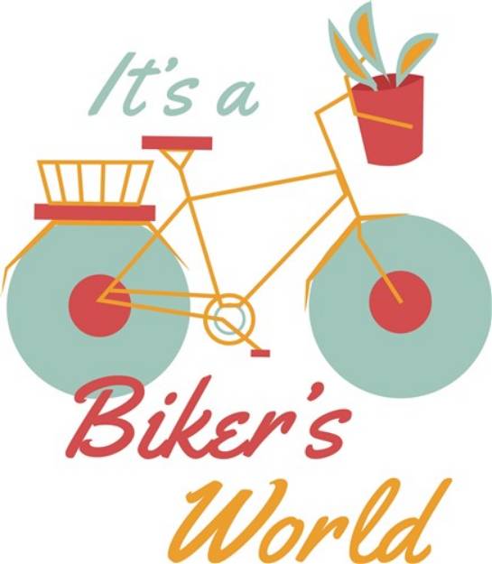Picture of Bikers World SVG File
