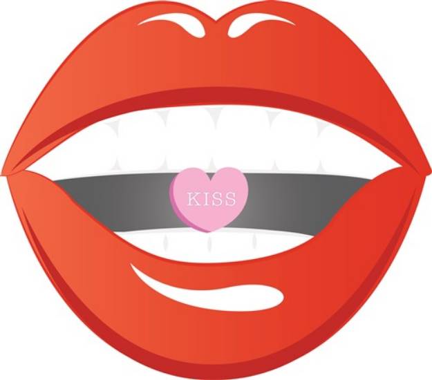 Picture of Kiss Candy SVG File
