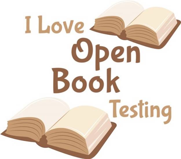 Picture of Open Book Testing SVG File