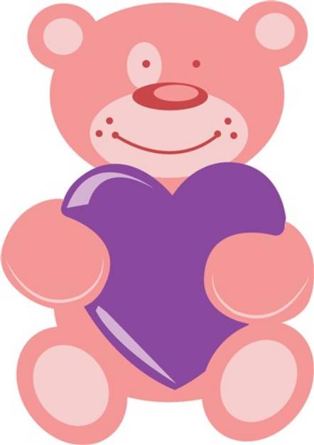 Picture of Pink Bear SVG File