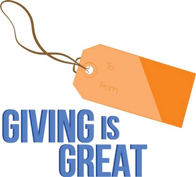 Picture of Giving is Great SVG File